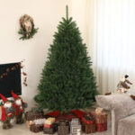 Albero di Natale Artificiale da 195 cm con 1838 Rami con Base in Acciaio per Interni, Verde - immagine 2