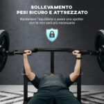 Macchina Pettorali ad Altezza Regolabile in Acciaio, 150x150x60-85 cm, Nero - immagine 4