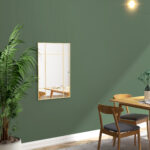 Specchio da Parete Stile Finestra con Montaggio Verticale e Orizzontale, 90x60 cm, Oro - immagine 7