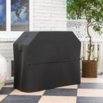 Copertura per Barbecue Impermeabile in Tessuto Oxford 6D UPF30+ e Antivento, 147x61x122 cm, Nero - immagine 2