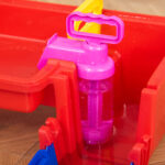Playset Acquatico 53 Pezzi con Acqua e Sabbia, Percorso Acquatico per Bambini 3-6 Anni con Accessori e Parti Componibili, in PP, 123x90x7cm, Blu e Rosso - immagine 9