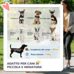 Passeggino per Cani Convertibile con 2 Guinzagli e Cuscino, in Acciaio e Poliestere, 82x49,5x98 cm, Rosso e Nero - immagine 4