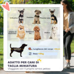 Passeggino per Cani con 2 Finestre a Rete, in Acciaio e Tessuto Oxford, 76x44x103 cm, Nero e Verde Scuro - immagine 4
