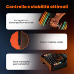 Set Manubri Pesi Regolabili e Antiscivolo 2-10 kg con Base, in Acciaio, 29,5x13,6x13,6 cm, Multicolore - immagine 8