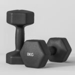 Set 2 Manubri Esagonali da 2x8 kg in Metallo e Plastica con Impugnatura Antiscivolo, 24x11x11 cm, Nero - immagine 8