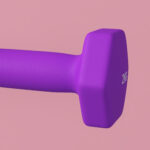 Set 2 Manubri 2x2 kg Esagonali e Antiscivolo per Casa e Palestra, in Metallo e Plastica, 16x7,5x7,5 cm, Viola - immagine 9