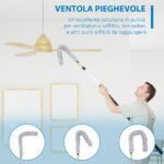 Kit di Pulizia per Casa e Ufficio con Asta, Spolverino per Ragnatele, Spolverino in Microfibra e Spolverino per Ventilatore - immagine 6