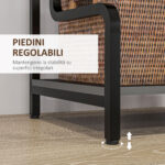 Supporto per Stampante Industriale a 3 Livelli, in Metallo e Truciolato, 55x40x77 cm, Nero - immagine 6