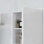Armadietto Bagno con Specchio, Ripiani e Scaffale Regolabile, Montaggio a Parete, 60x15x76cm, Bianco - immagine 8
