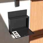 Cassetta Postale in Metallo con 2 Chiavi di Sicurezza, 3 Finestre e Foro di Drenaggio, 36,5x11,5x29 cm, Nera - immagine 7