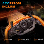 Macchina Elettrica per Bambini 3-5 Anni con Licenza McLaren, Telecomando e Clacson, 115x67x50 cm, Arancione - immagine 6