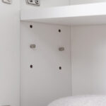 Armadietto Specchiera Bagno, Specchio Bagno Contenitore con Fissaggio a Muro, 54x15x55cm, Bianco - immagine 8