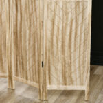 Paravento da Interno Pieghevole a 3 Ante a Spina di Pesce in Legno, 120x1,6x170 cm - immagine 9