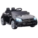 Macchina Elettrica per Bambini Licenza Mercedes SLC 3 con Telecomando, in PP e Metallo, 107x62,5x44 cm, Nero