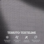 Panchina a Dondolo 2 Posti da Giardino in Metallo e Tessuto a Rete, 120x70x85 cm, Grigio - immagine 6