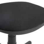 Sedia da Ufficio Girevole ad Altezza Regolabile, in Tessuto Elastico, Spugna e Acciaio, 43x51x73-85 cm, Nero - immagine 9