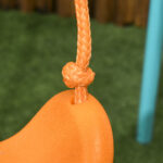 Altalena per Bambini 3-8 Anni da Giardino in Acciaio e PE con Seggiolino e Picchetti, 163x145x181 cm - immagine 8