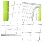 Porta da Calcio da Esterno in Metallo con Bersaglio e Pali in Tessuto Oxford, 186x62x123 cm, Gialla - immagine 9