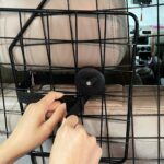 Griglia Divisoria Auto per Cani Universale con Larghezza Regolabile e Pieghevole, 93-150x42cm, Nero - immagine 8