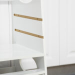 Torre Montessoriana per Bambini, Learning Tower con Altezza Regolabile in MDF, 40x50x90cm, Bianco - immagine 8