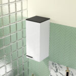 Armadietto Bagno da Parete con 3 Ripiani e Mensole Regolabili, 30x32x73 cm, Bianco - immagine 7