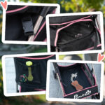 Passeggino per Cani 2 in 1 Pieghevole e Convertibile in Trasportino con 2 Guinzagli e Cuscino, Rosa - immagine 8