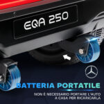 Macchina Elettrica per Bambini 3-8 Anni con Telecomando, Fari e Clacson, Rossa e Nera - immagine 6