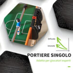 Biliardino Calcio Balilla per Bambini con Manopole Antiscivolo, Segnapunti e Palline, 118x104x69cm - immagine 4