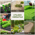 Telo per Pacciamatura 50x2 m Traspirante e Anti-UV in Polipropilene Nero - immagine 7