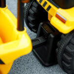 Camion Giocattolo per Bambini 12-36 Mesi con Pala e Rimorchio, in PP e Metallo, 91x29x44 cm, Giallo - immagine 8