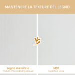 Libreria Moderna Sospesa con 5 Cubi Intrecciati in Legno, 49,5x10,2x86cm, Bianco - immagine 8