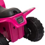 Quad per Bambini Elettrico con Batteria Ricaricabile 6V, e Velocità 2,8-4,6km/h, 72x40x45,5 cm, Rosa - immagine 9