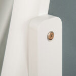 Specchio da Terra Ovale a Figura Intera con Inclinazione Regolabile, 47,5x45,5x154,5cm, Bianco - immagine 7