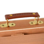 Cavalletto in Legno di Faggio con Cassetto Inferiore, Altezza e Angolazione Regolabile, 42x36x12,5 cm - immagine 8