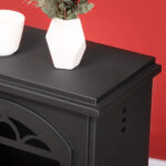 Camino Bioetanolo in Metallo da 3h di Combustione con Serbatoio da 0,9L e Copertura 25m², 41x25x54 cm, Nero - immagine 9