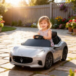 Macchina per Bambini 12V Maserati Gran Turismo Folgore con Telecomando, Età 3-5 Anni, Grigio - immagine 2