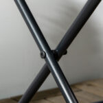 Tavolino da Giardino Pieghevole Salvaspazio in Rattan Sintetico e Acciaio, 40x40x40cm, Nero - immagine 8