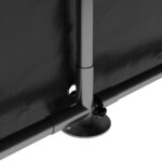 Capanno Attrezzi Tenda Garage con Copertura Anti UV e Telaio in Metallo, 120x179x165cm, Grigio Chiaro - immagine 9