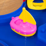 Playset Acquatico 53 Pezzi con Acqua e Sabbia, Percorso Acquatico per Bambini 3-6 Anni con Accessori e Parti Componibili, in PP, 123x90x7cm, Blu e Rosso - immagine 8