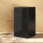 Frigorifero Piccolo 91L MonoPorta Reversibile con Congelatore e Temperatura Regolabile, Nero - immagine 3