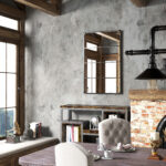 Specchio da Parete in Stile Industriale con 4 Ganci, in Vetro Multistrato, Metallo e MDF, 109x2x69 cm, Nero - immagine 7