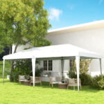 Gazebo da Giardino Pop-up 6x3 m Pieghevole, Tendone per Feste con Sacca di Trasporto, Bianco - immagine 8