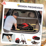 Passeggino per Cani Convertibile con 2 Guinzagli e Cuscino, in Acciaio e Poliestere, 82x49,5x98 cm, Rosso e Nero - immagine 6