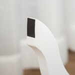 Specchio da Terra Ovale a Figura Intera con Inclinazione Regolabile, 47,5x45,5x154,5cm, Bianco - immagine 9