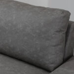 Divano 3 Posti Reclinabile e Imbottito con Braccioli Regolabili, in PU, Legno e Metallo, 2x88x86 cm, Grigio - immagine 9
