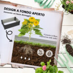 Set di 2 Letti per Orto Rialzato con Fondo Aperto in Acciaio Galvanizzato, 1x60x30cm, Grigio - immagine 5