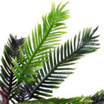 Pianta Artificiale Palma Cycas Alta 123cm per Interno ed Esterno con Vaso Incluso - immagine 9