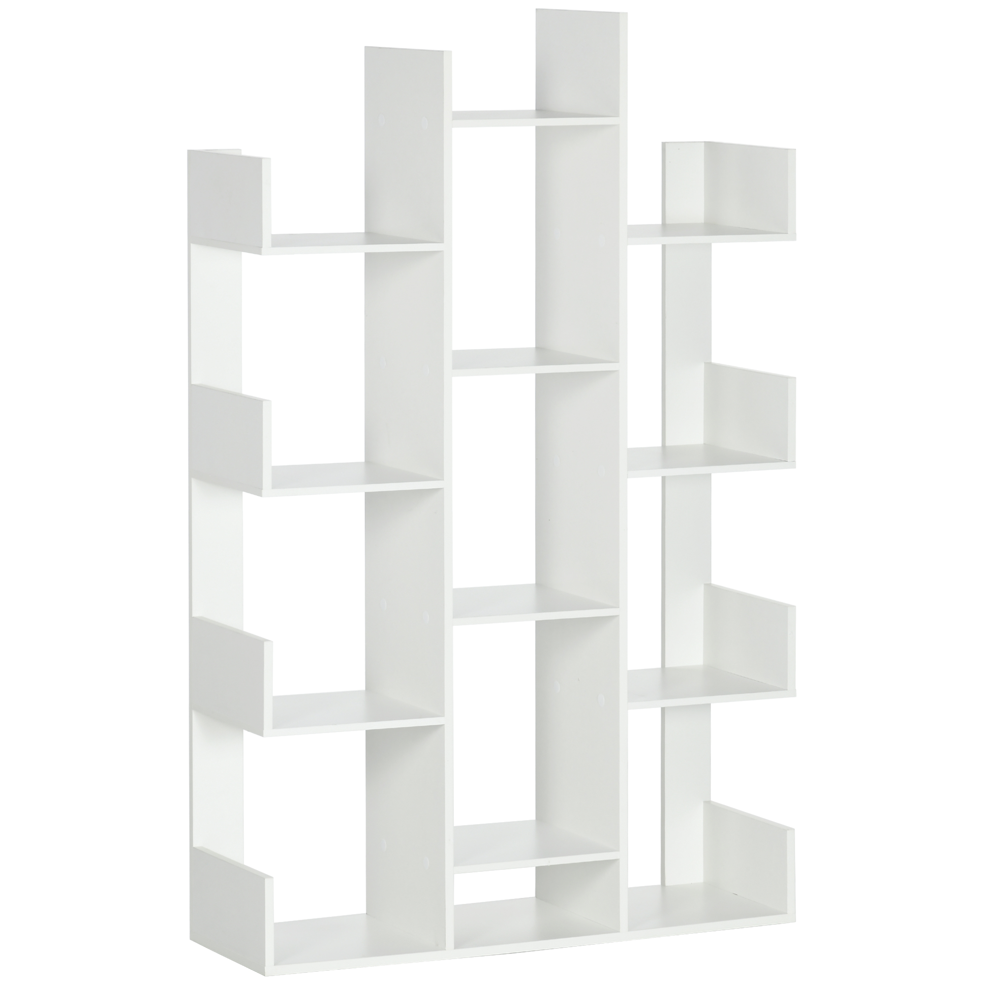 lbDe1c19493f89288.jpg Mobile Libreria ad Albero con 13 Ripiani in Legno Truciolare, 96x30x150cm - immagine 1