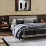 Set 2 Comodini Sospesi con Cassetto e Ripiano Inferiore Aperto, in Legno, 40x34x29 cm, Marrone - immagine 2