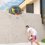 Canestro Basket per Bambini e Adulti da Indoor e Outdoor in Acciaio e PE, 110x90x70 cm, Nero e Giallo - immagine 2